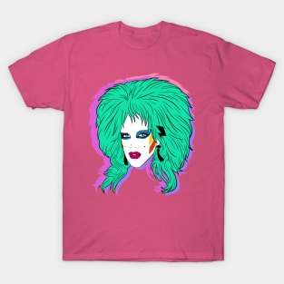 Lill the drag queen 80s block colour T-Shirt